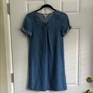 Lucky Brand Lightweight Blue Denim Short Sleeve Dress, Size XS